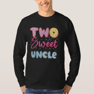 Uncle Of The Two Sweet 2nd Birthday Doughnut Girl  T-Shirt