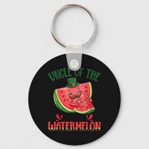 Uncle Of The Watermelon Cute Summer Fruit Family Key Ring