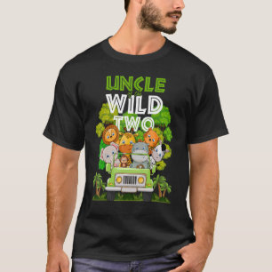 Uncle Of The Wild Two Zoo Truck Birthday Safari Ju T-Shirt