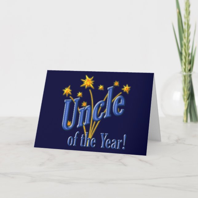 Uncle of the Year Card (Front)