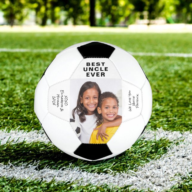 Uncle Photo Personalised Soccer Ball (Creator Uploaded)
