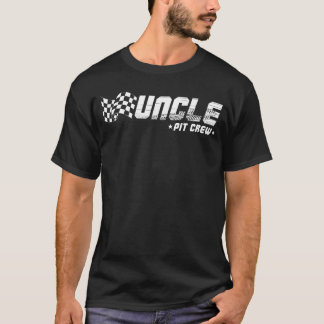 Uncle Pit Crew Race Birthday Family Racing T-Shirt