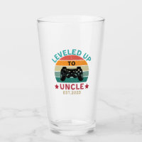 Uncle Pregnancy Announcement Beer Glass EST 2023