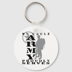 Uncle Proudly Serves - ARMY Key Ring