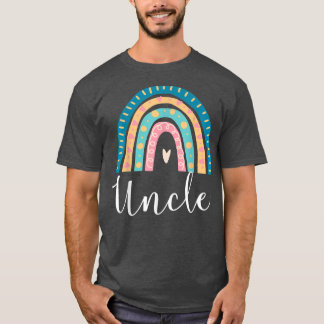 Uncle Rainbow Gifts Family Matching Birthday  T-Shirt