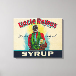 Uncle Remus Syrup LabelCairo, GA Canvas Print