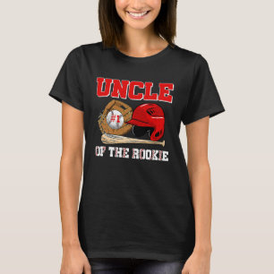 Uncle Rookie of Year 1st Birthday Baseball Matchin T-Shirt