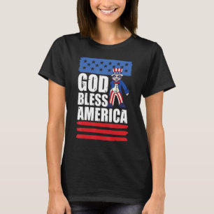 Uncle Sam 4th of July American Patriot God Bless A T-Shirt