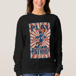 Uncle Sam 4th Of July Women Men American Usa Flag  Sweatshirt
