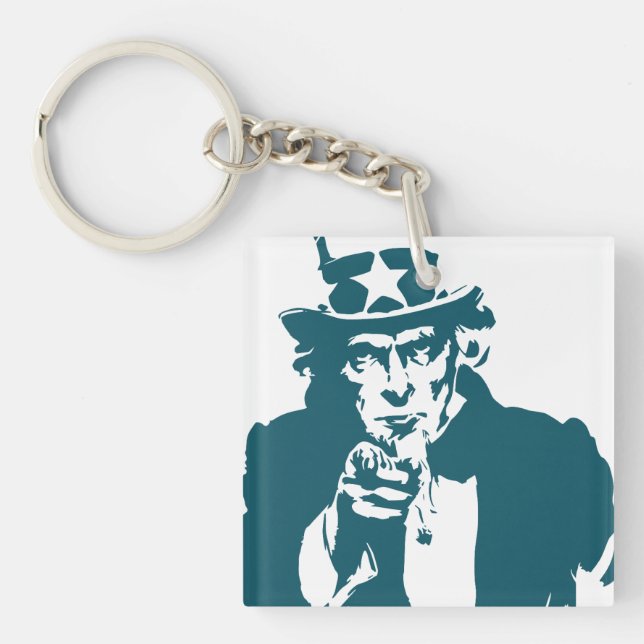 Uncle Sam Acrylic Keychain (Front)