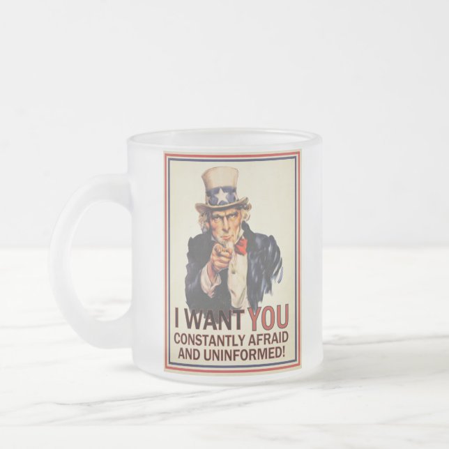 Uncle Sam Anti-Propaganda Mug (Left)