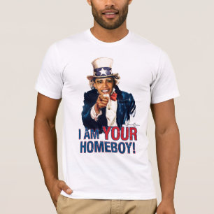 Uncle Sam - Barack Obama is My Homeboy T-Shirt