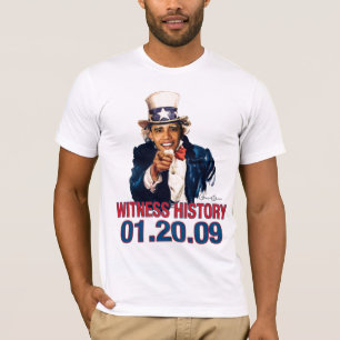 Uncle Sam - Barack Obama Witness History 01.20.09 T-Shirt