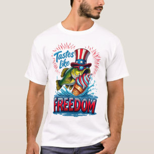 Uncle Sam Bass Tastes Like Freedom T-Shirt