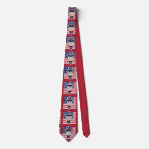 Uncle Sam cartoon Tie