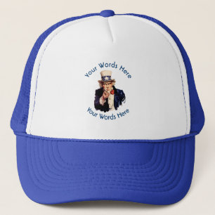 Uncle Sam Custom Trucker Hat