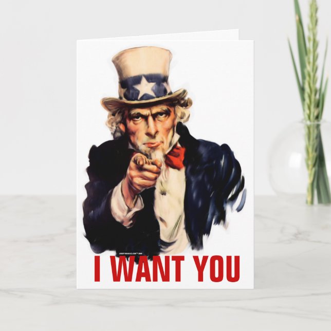 Uncle Sam Customisable Card (Front)
