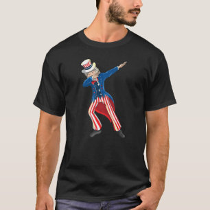 Uncle Sam Dabbing  Patriotic Uncle Sam Dab T-Shirt