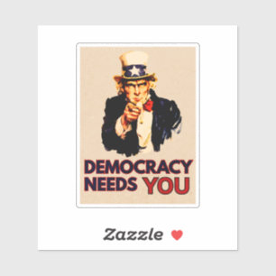 Uncle Sam 'Democracy Needs You'