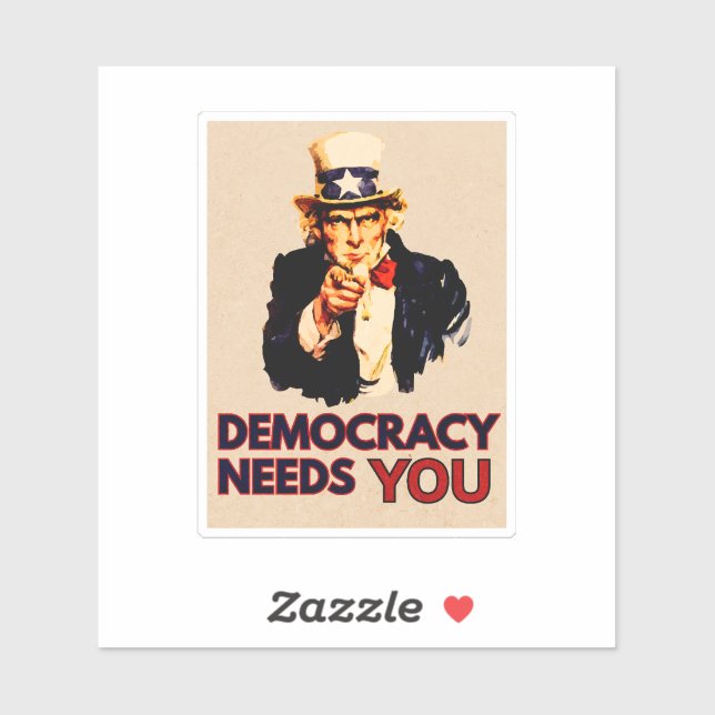 Uncle Sam 'Democracy Needs You'  (Sheet)