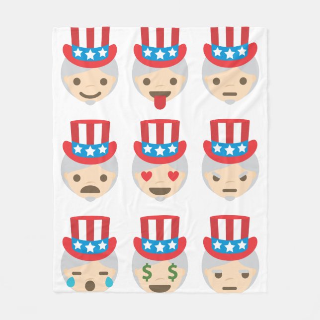 uncle sam emoji blanket (Front)