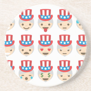 uncle sam emoji coaster