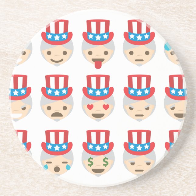 uncle sam emoji coaster (Front)