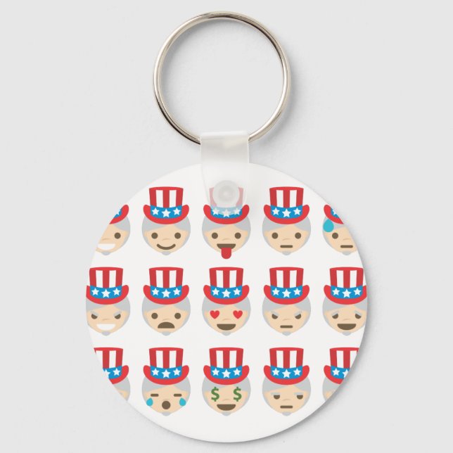 uncle sam emoji key ring (Front)