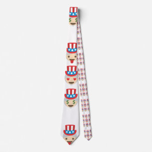 uncle sam emoji menswear mens necktie neck tie