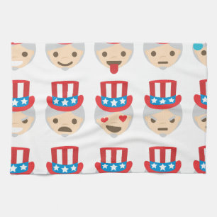 uncle sam emoji tea towel