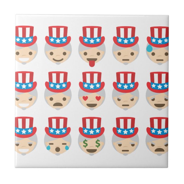 uncle sam emoji tile (Front)