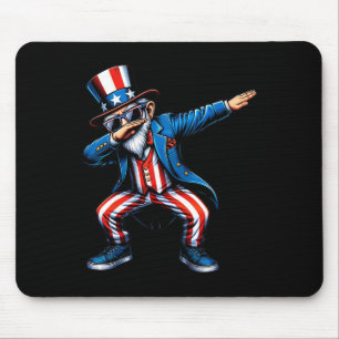 Uncle Sam Funny 4th Of July Patriotic Boys Girls M Mouse Pad