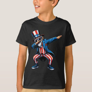 Uncle Sam Funny 4th Of July Patriotic Boys Girls M T-Shirt