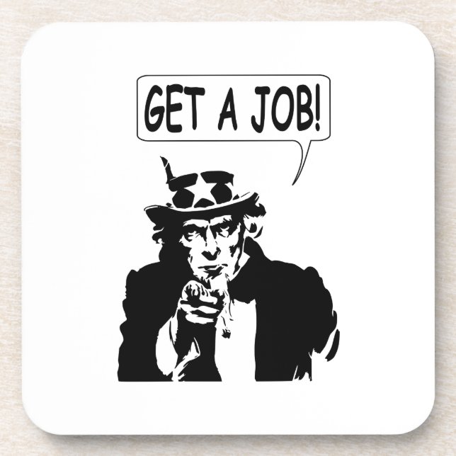 Uncle Sam Get A Job Coaster (Front)