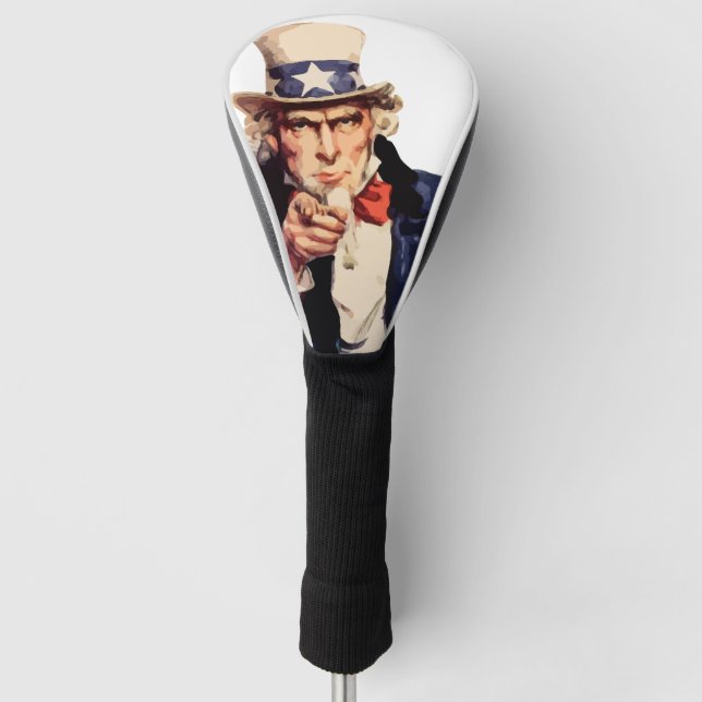 Uncle Sam Golf Head Cover (Front)
