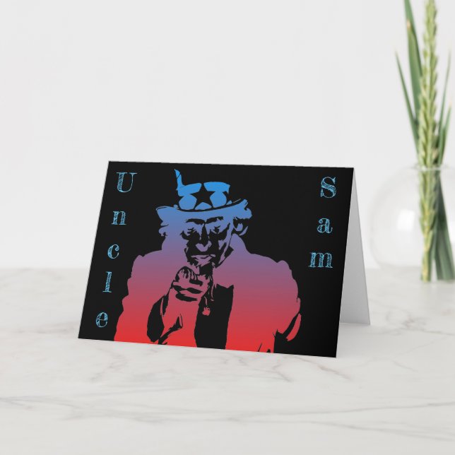 Uncle Sam Greeting Card (Front)