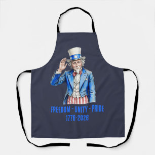 Uncle Sam Happy 4th of July Patriotic Apron