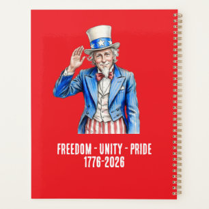 Uncle Sam Happy 4th of July Patriotic Planner