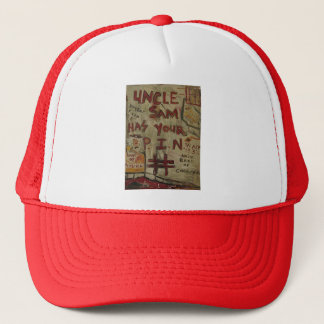 uncle sam has your pin number trucker hat