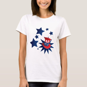 Uncle Sam hat and stars T-Shirt