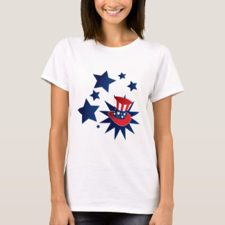 Uncle Sam hat and stars T-Shirt