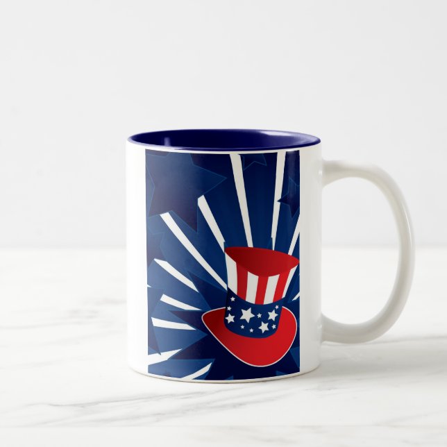 Uncle Sam hat Two-Tone Coffee Mug (Right)
