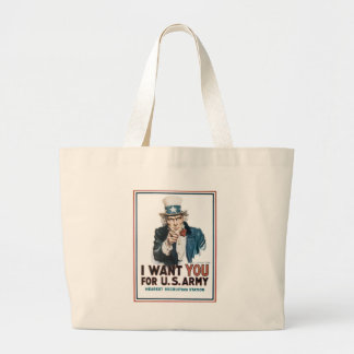 Uncle Sam "I Want YOU!" Large Tote Bag