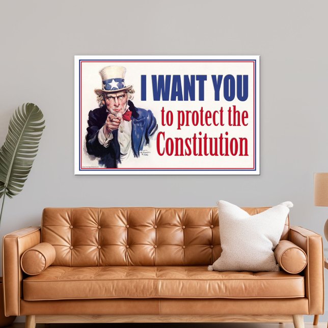Uncle Sam: I WANT YOU... Poster (Patriotic Poster)