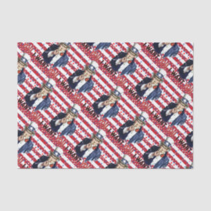 Uncle Sam I Want You With Stars and Stripes Tissue Paper