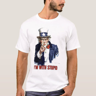 Uncle Sam - I'm With Stupid T-Shirt