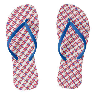 Uncle Sam July 4th USA Patriotic American Flag Jandals