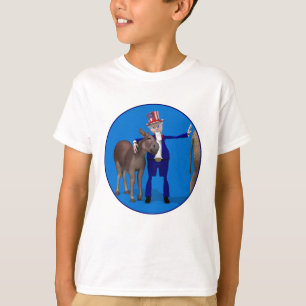 Uncle Sam Loves Donkeys T-Shirt