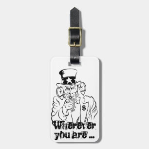 Uncle Sam Luggage Tag
