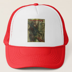uncle sam over an empty freeway trucker hat